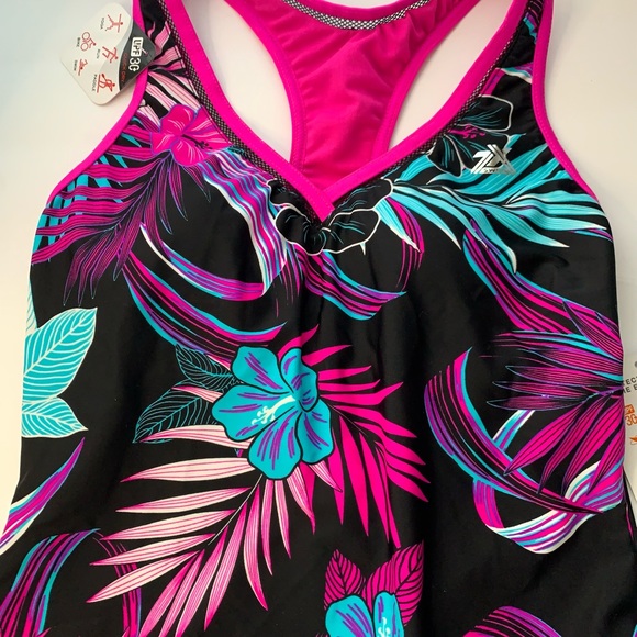 ZeroXposur Mesh Action floral Tankini XS, M - Picture 11 of 14